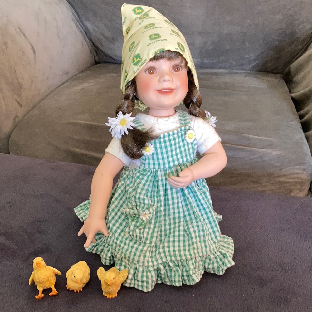 Danbury Mint John Deere porcelain doll Sally